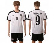 Wholesale Cheap Austria #9 Weimann White Away Soccer Country Jersey