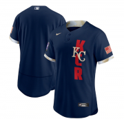 Wholesale Cheap Men's Kansas City Royals Blank 2021 Navy All-Star Flex Base Stitched MLB Jersey