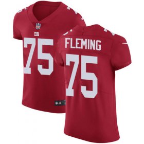 Wholesale Cheap Nike Giants #75 Cameron Fleming Red Alternate Men\'s Stitched NFL New Elite Jersey