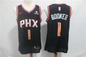 Wholesale Cheap Men\'s Phoenix Suns Devin 1 Booker Nike Black 2019 Swingman City Edition Jersey