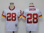 Wholesale Cheap Mitchell And Ness Redskins #28 Darrell Green White Stitched NFL Jersey