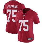 Wholesale Cheap Nike Giants #75 Cameron Fleming Red Alternate Women's Stitched NFL Vapor Untouchable Limited Jersey