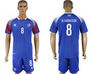 Wholesale Cheap Iceland #8 Bjarnason Home Soccer Country Jersey