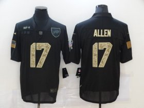 Wholesale Cheap Men\'s Buffalo Bills #17 Josh Allen Black Camo 2020 Salute To Service Stitched NFL Nike Limited Jersey