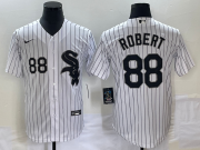 Wholesale Cheap Men's Chicago White Sox #88 Luis Robert White Cool Base Stitched Jersey