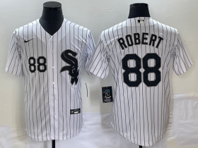 Wholesale Cheap Men\'s Chicago White Sox #88 Luis Robert White Cool Base Stitched Jersey
