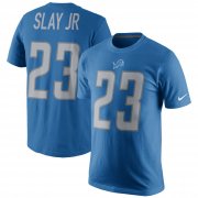 Wholesale Cheap Detroit Lions #23 Darius Slay Jr Nike Player Pride Name & Number T-Shirt Blue