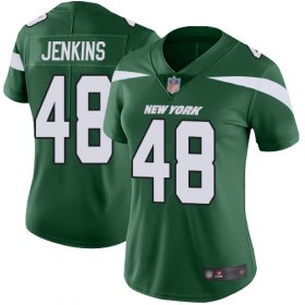 Wholesale Cheap Nike Jets #48 Jordan Jenkins Green Team Color Women\'s Stitched NFL Vapor Untouchable Limited Jersey