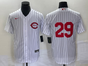 Wholesale Cheap Men's Cincinnati Reds #29 TJ Friedl White Field of Dreams Stitched Baseball Jersey