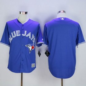 Wholesale Cheap Blue Jays Blank Blue New Cool Base Stitched MLB Jersey