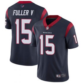 Wholesale Cheap Nike Texans #15 Will Fuller V Navy Blue Team Color Men\'s Stitched NFL Vapor Untouchable Limited Jersey