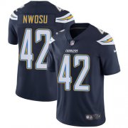 Wholesale Cheap Nike Chargers #42 Uchenna Nwosu Navy Blue Team Color Men's Stitched NFL Vapor Untouchable Limited Jersey