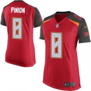 Wholesale Cheap Nike Buccaneers #8 Bradley Pinion Red Team Color Women's Stitched NFL New Elite Jersey