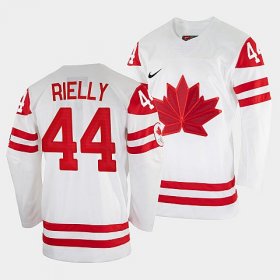 Wholesale Cheap Men\'s Morgan Rielly Canada Hockey White 2022 Beijing Winter Olympic #44 Home Jersey