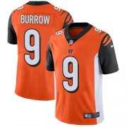 Wholesale Cheap Nike Bengals #9 Joe Burrow Orange Alternate Men's Stitched NFL Vapor Untouchable Limited Jersey