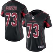 Wholesale Cheap Nike Cardinals #73 Max Garcia Black Women's Stitched NFL Limited Rush Jersey