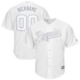 Wholesale Cheap Kansas City Royals Majestic 2019 Players\' Weekend Cool Base Roster Custom Jersey White
