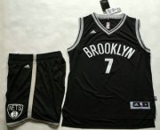 Wholesale Cheap Men's Brooklyn Nets #7 Jeremy Lin Black Revolution 30 Swingman Basketball Jersey With Shorts