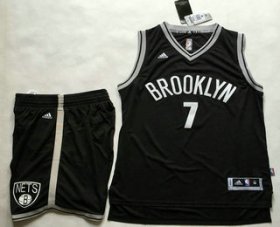 Wholesale Cheap Men\'s Brooklyn Nets #7 Jeremy Lin Black Revolution 30 Swingman Basketball Jersey With Shorts