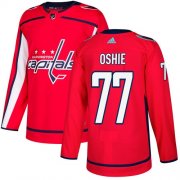 Wholesale Cheap Adidas Capitals #77 T. J. Oshie Red Home Authentic Stitched Youth NHL Jersey
