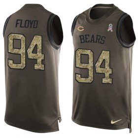 Wholesale Cheap Nike Bears #94 Leonard Floyd Green Men\'s Stitched NFL Limited Salute To Service Tank Top Jersey