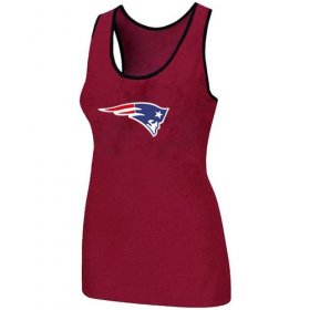 Wholesale Cheap Women\'s Nike New England Patriots Big Logo Tri-Blend Racerback Stretch Tank Top Red