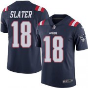 Wholesale Cheap Nike Patriots #18 Matt Slater Navy Blue Men's Stitched NFL Limited Rush Jersey