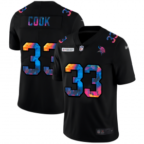 Cheap Minnesota Vikings #33 Dalvin Cook Men\'s Nike Multi-Color Black 2020 NFL Crucial Catch Vapor Untouchable Limited Jersey