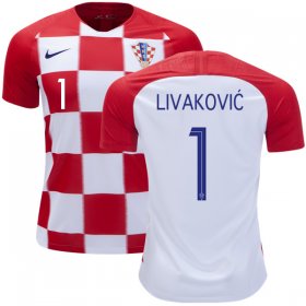 Wholesale Cheap Croatia #1 Livakovic Home Kid Soccer Country Jersey