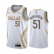Wholesale Cheap Nike Mavericks #51 Boban Marjanovic White NBA Swingman 2020-21 City Edition Jersey