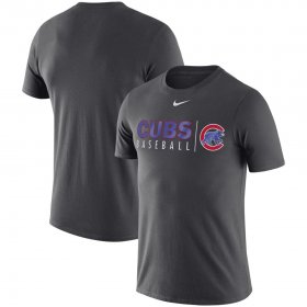 Wholesale Cheap Chicago Cubs Nike MLB Practice T-Shirt Anthracite