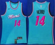 Wholesale Cheap Men's Miami Heat #14 Tyler Herro Light Blue 2019 Nike Swingman Stitched NBA Jersey