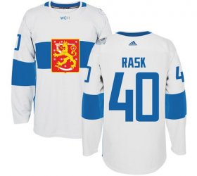 Wholesale Cheap Team Finland #40 Tuukka Rask White 2016 World Cup Stitched NHL Jersey