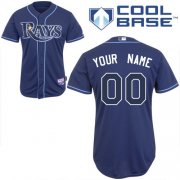 Wholesale Cheap Rays Customized Authentic Blue Cool Base MLB Jersey (S-3XL)