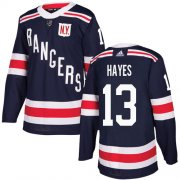 Wholesale Cheap Adidas Rangers #13 Kevin Hayes Navy Blue Authentic 2018 Winter Classic Stitched Youth NHL Jersey