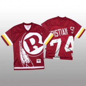 Wholesale Cheap NFL Washington Redskins #74 Geron Christian Sr. Red Men\'s Mitchell & Nell Big Face Fashion Limited NFL Jersey