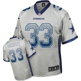 Wholesale Cheap Nike Cowboys #33 Tony Dorsett Grey Men\'s Stitched NFL Elite Drift Fashion Jersey