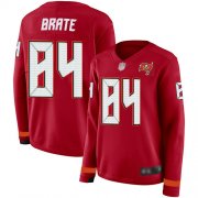 Wholesale Cheap Nike Buccaneers #84 Cameron Brate Red Team Color Women's Stitched NFL Limited Therma Long Sleeve Jersey