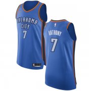 Wholesale Cheap Nike Oklahoma City Thunder #7 Carmelo Anthony Blue NBA Authentic Icon Edition Jersey
