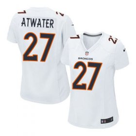 Wholesale Cheap Nike Broncos #27 Steve Atwater White Women\'s Stitched NFL Game Event Jersey