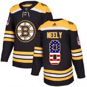 Wholesale Cheap Adidas Bruins #8 Cam Neely Black Home Authentic USA Flag Stitched NHL Jersey