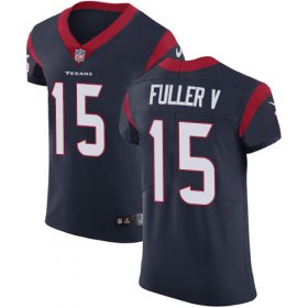 Wholesale Cheap Nike Texans #15 Will Fuller V Navy Blue Team Color Men\'s Stitched NFL Vapor Untouchable Elite Jersey