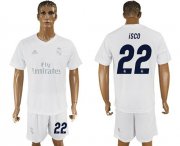 Wholesale Cheap Real Madrid #22 Isco Marine Environmental Protection Home Soccer Club Jersey