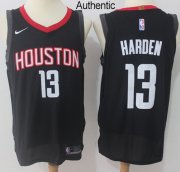 Wholesale Cheap Nike Houston Rockets #13 James Harden Black NBA Authentic Statement Edition Jersey