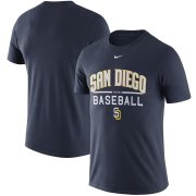 Wholesale Cheap San Diego Padres Nike Away Practice T-Shirt Navy
