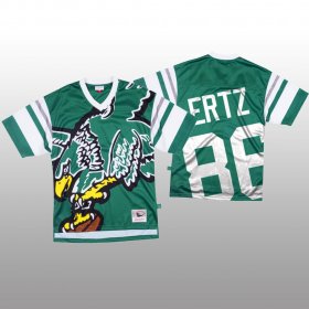 Wholesale Cheap NFL Philadelphia Eagles #86 Zach Ertz Green Men\'s Mitchell & Nell Big Face Fashion Limited NFL Jersey