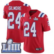 Wholesale Cheap Nike Patriots #24 Stephon Gilmore Red Alternate Super Bowl LIII Bound Men's Stitched NFL Vapor Untouchable Limited Jersey