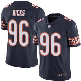 Wholesale Cheap Nike Bears #96 Akiem Hicks Navy Blue Team Color Men\'s Stitched NFL Vapor Untouchable Limited Jersey