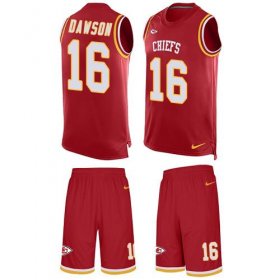 Wholesale Cheap Nike Chiefs #16 Len Dawson Red Team Color Men\'s Stitched NFL Limited Tank Top Suit Jersey