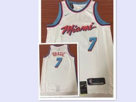 Wholesale Cheap Nike Heat #7 Goran Dragic White NBA Swingman City Edition Jersey